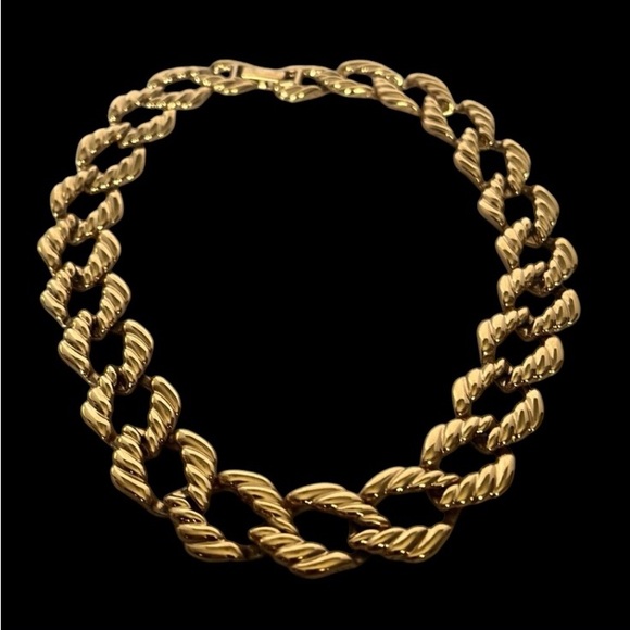 Vintage Napier Gold Tone Link Chain Choker. Pre owned - Picture 1 of 4